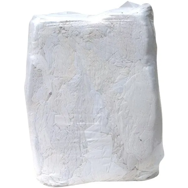 Putzlappen hochweiß Trikot, DIN61650 im 25 kg Sack
