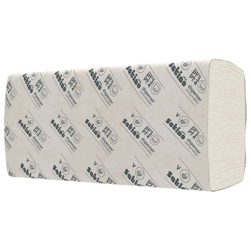 Satino Smart Papierhandtücher 2-lagig, V-Falz, 24 x 23 cm, grün