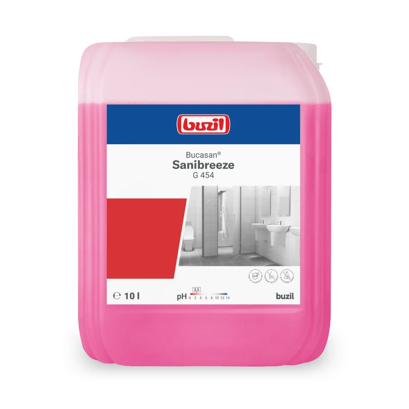 Buzil Bucasan® Sanibreeze G 454 Sanitärunterhaltsreiniger auf Zitronensäurebasis mit Geruchsblocker