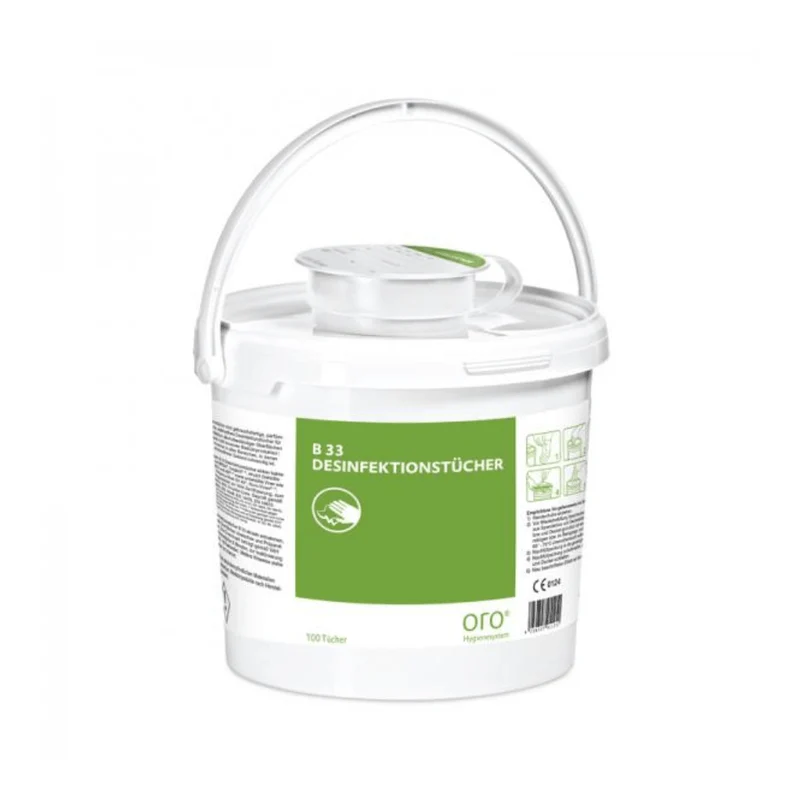 Orochemie B 33 Desinfektionstücher, Spenderbox | Packung (100 Tücher)