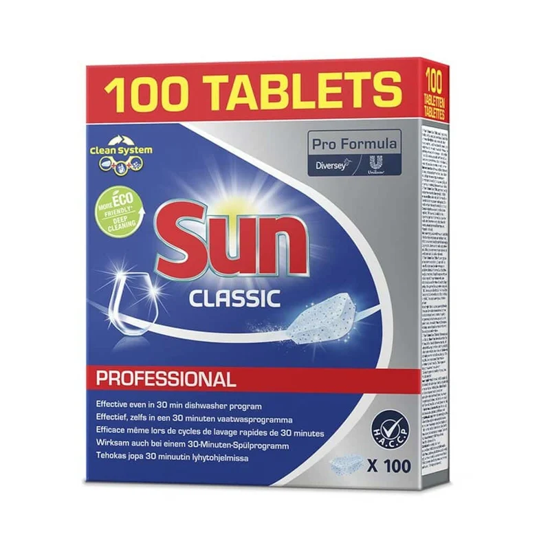 SUN Professional Classic Tabs, Reinigertabs für die Spülmaschine