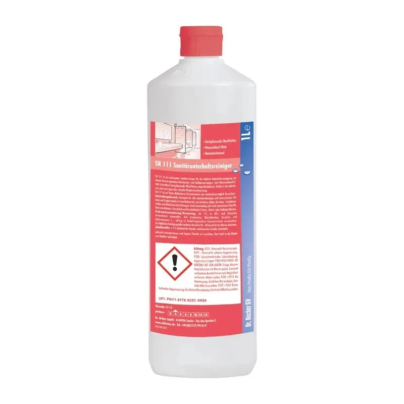 Dr. Becher SR 111 Sanitärunterhaltsreiniger - 1 Liter | Flasche (1 l)
