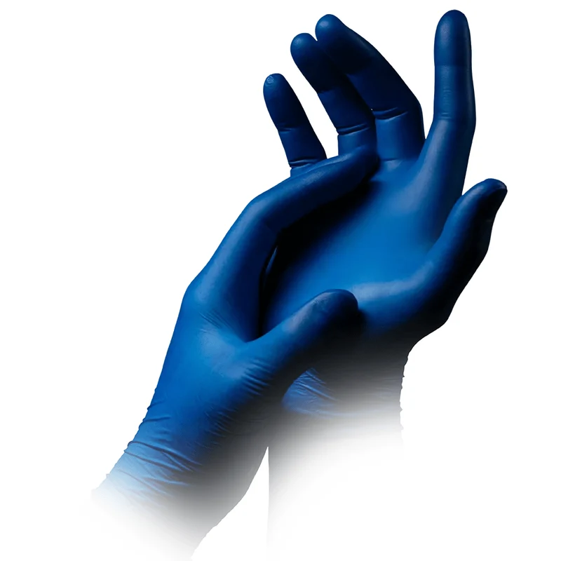 AMPri STYLE BLUEBERRY Nitrilhandschuhe puderfrei by MED-COMFORT, Dunkelblau