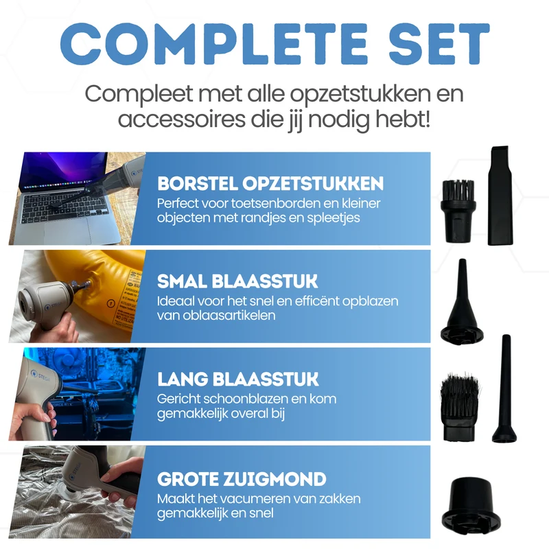 3-in-1 - Handstofzuiger