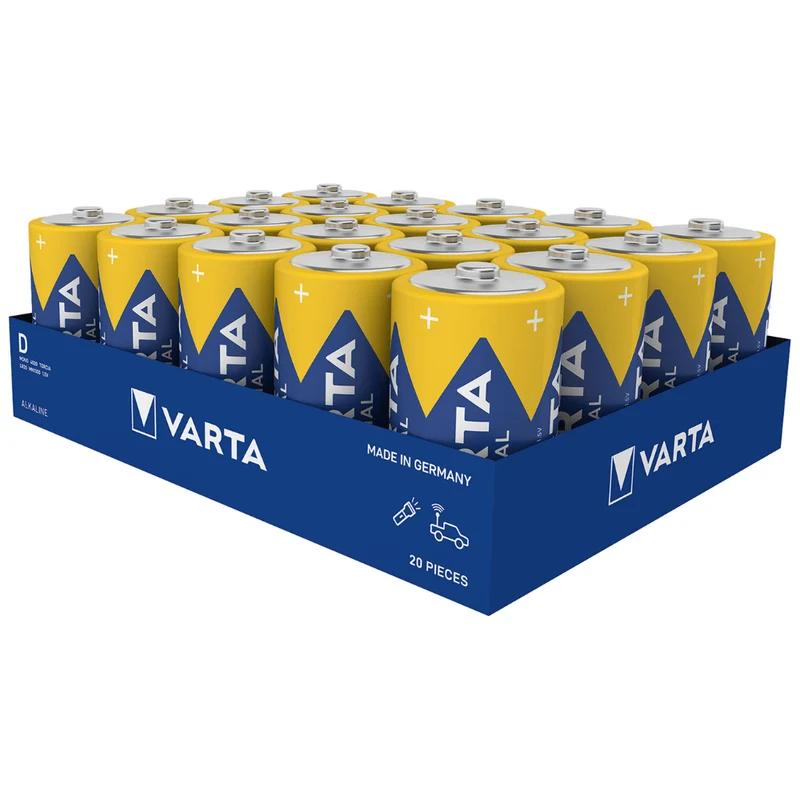 Varta Industrial Pro Mono D Batterie 4020 LR20- 20 Stück | Packung (20 Stück)