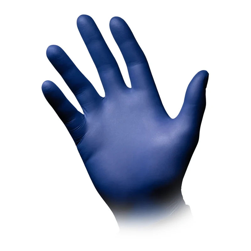 AMPri Epiderm Protect Nitrilhandschuhe by MED-COMFORT puderfrei, metallblau | Box (100 Stück)