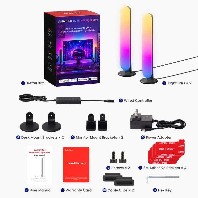 SwitchBot RGBICWW Light Bars