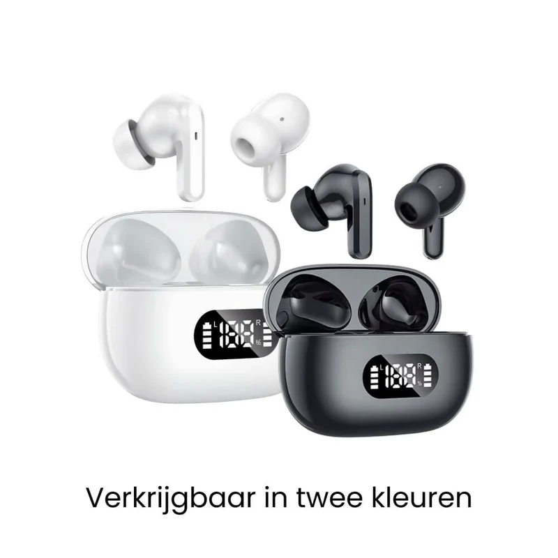 True Wireless in-ear hoofdtelefoon / Bluetooth 5.3 / 55 uur batterijduur / IPX5 waterdicht / LED-display / Voor sport, gaming en dagelijks gebruik