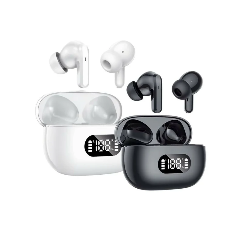 True Wireless in-ear hoofdtelefoon / Bluetooth 5.3 / 55 uur batterijduur / IPX5 waterdicht / LED-display / Voor sport, gaming en dagelijks gebruik