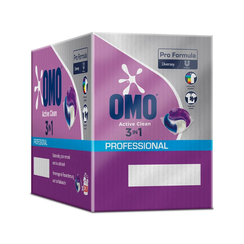 Omo Professional Active Clean 3in1 Kapseln für Bunt- und Weißwäsche ab 80 Stk.