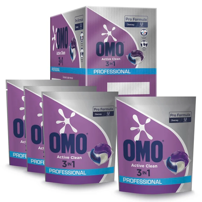 Omo Professional Active Clean 3in1 Kapseln für Bunt- und Weißwäsche ab 80 Stk.