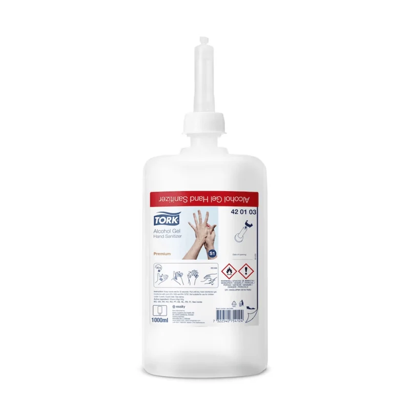 Tork 420103 Tork Händedesinfektionsgel Premium 1000 ml | Karton (6 Flaschen)