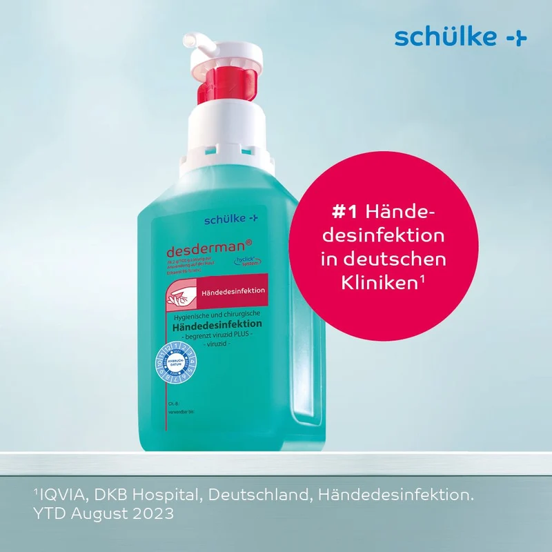 Schülke desderman® Händedesinfektion (ohne Farbstoff/Parfüm)