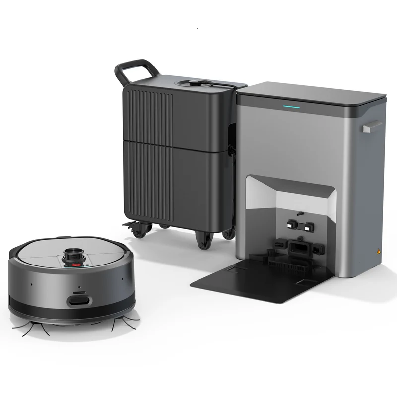 RV3 commercial cleaning robot with workstation