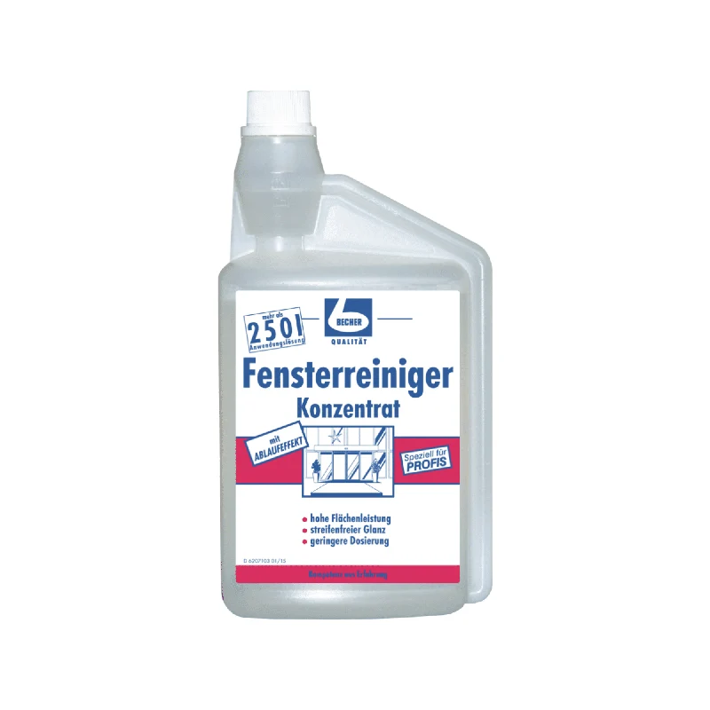 Dr. Becher Fensterreiniger Konzentrat - 1 Liter | Flasche (1000 ml)