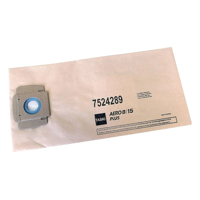 TASKI AERO 8/15 Papier-Staubsack, für TASKI AERO (Passt für alle AERO Modelle) | Karton (10 Packungen)