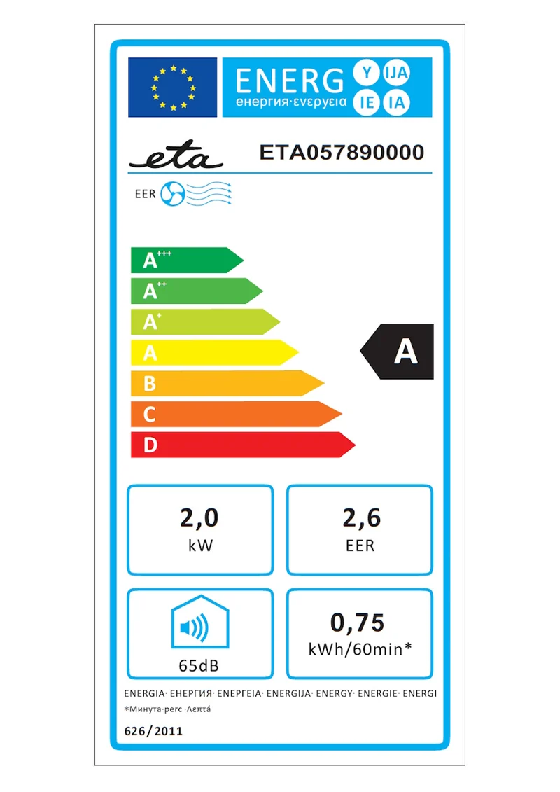 Mobile Klimaanlage ETA Fresco 0578 90000 weiß