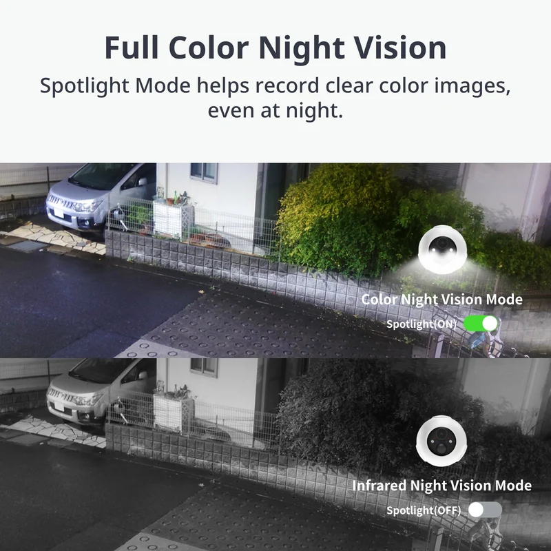Outdoor Spotlight Cam 2K Combo