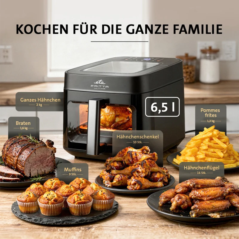 Fritteuse heißluft ETA Fritta Ultima 7168 90000 (ETA716890000) schwarz