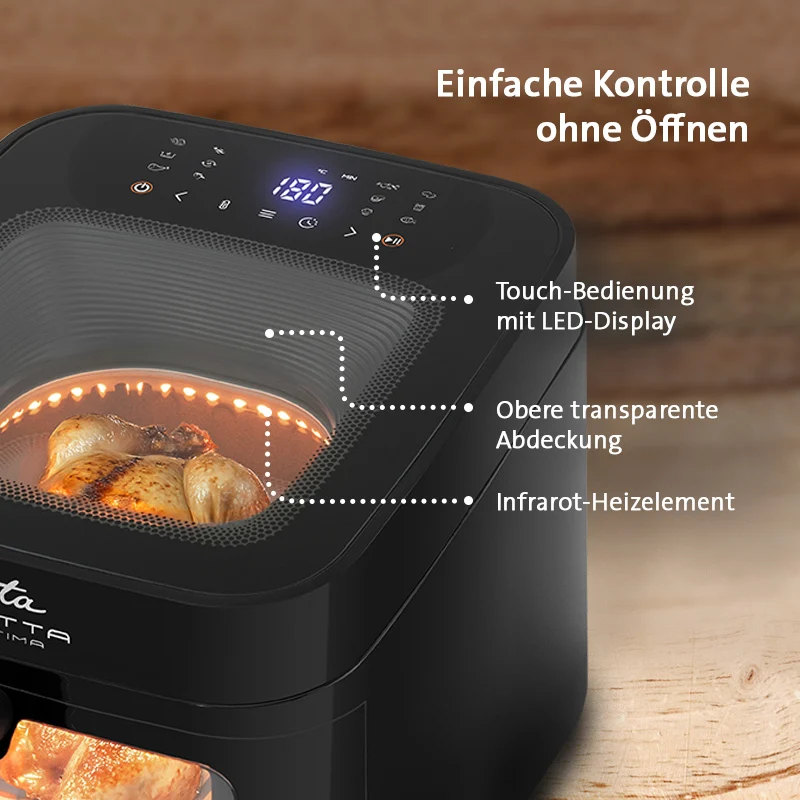 Fritteuse heißluft ETA Fritta Ultima 7168 90000 (ETA716890000) schwarz
