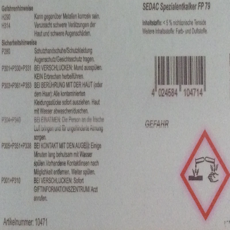 Sedac Spezialentkalker FP 79 ab 1L
